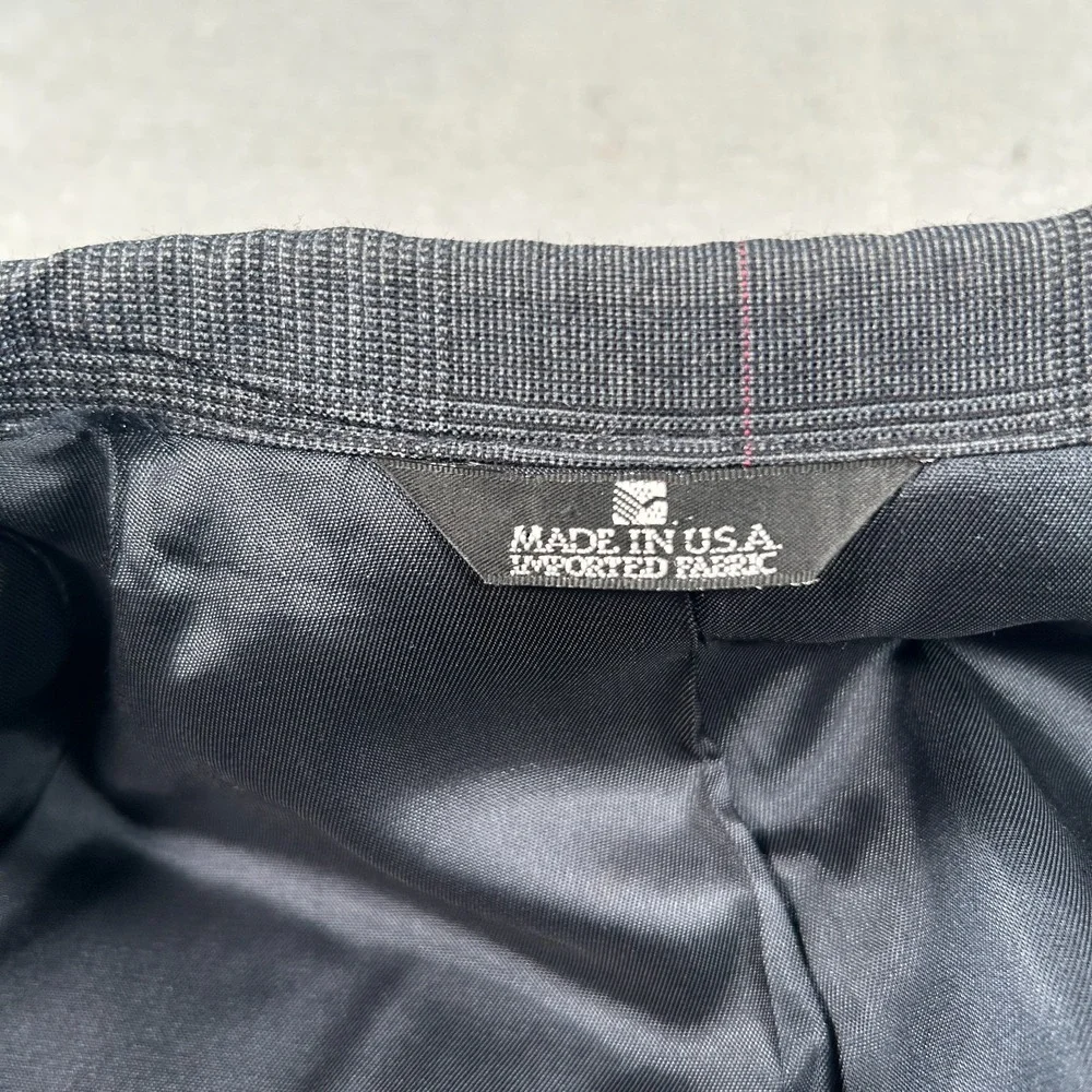 Vintage Polo Ralph Lauren Blazer Coat Mens 40 Gray Wool Polo University Club USA